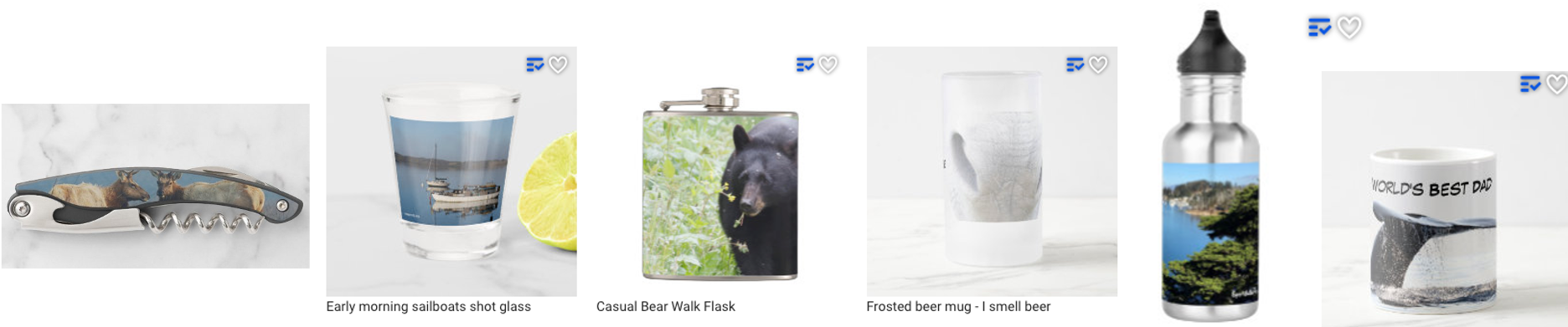 Nature travel: Nature themes in bar and beverage wares